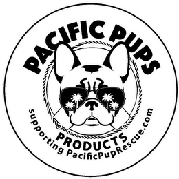 PACIFIC PUPS PRODUCTS SUPPORTING PACIFICPUPRESCUE.COM logo