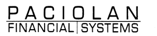 PACIOLAN FINANCIAL SYSTEMS logo