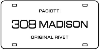 PACIOTTI 308 MADISON ORIGINAL RIVET logo