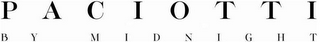 PACIOTTI BY MIDNIGHT logo