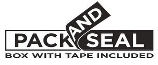 PACK AND SEAL BOX WITH TAPE INCLUDED logo
