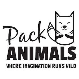 PACK ANIMALS WHERE IMAGINATION RUNS WILD logo