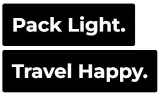 PACK LIGHT. TRAVEL HAPPY. logo