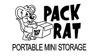 PACK RAT PORTABLE MINI STORAGE logo