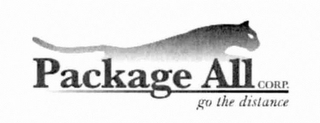 PACKAGE ALL CORP. GO THE DISTANCE logo