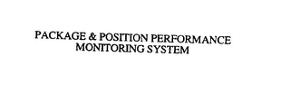 PACKAGE & POSITION PERFORMANCE MONITORING SYSTEM logo