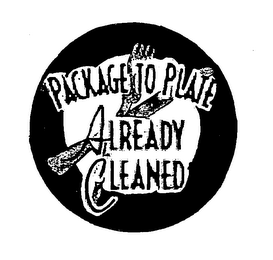 PACKAGE TO PLATE ALREADY CLEANED logo
