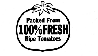 PACKED FROM 100% FRESH RIPE TOMATOES logo