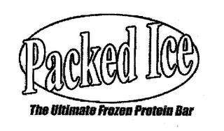 PACKED ICE THE ULTIMATE FROZEN PROTEIN BAR logo