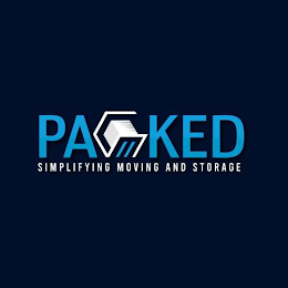 PACKED SIMPLIFYING MOVING AND STORAGE logo
