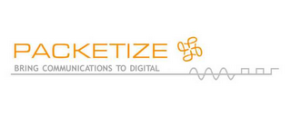 PACKETIZE BRING COMMUNICATIONS TO DIGITAL logo