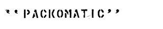 "PACKOMATIC" logo