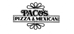 PACO'S PIZZA & MEXICAN logo