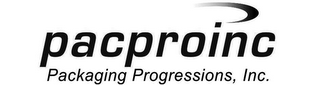 PACPROINC PACKAGING PROGRESSIONS, INC. logo
