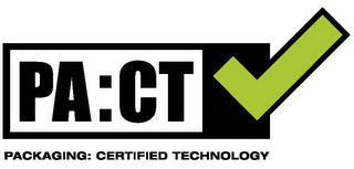 PA:CT PACKAGING: CERTIFIED TECHNOLOGY logo