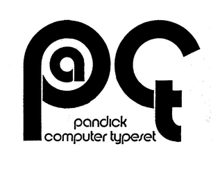 PACT PANDICK COMPUTER TYPESET logo