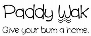 PADDY WAK GIVE YOUR BUM A HOME logo