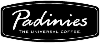 PADINIES THE UNIVERSAL COFFEE. logo