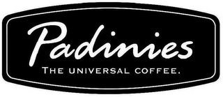 PADINIES THE UNIVERSAL COFFEE. logo