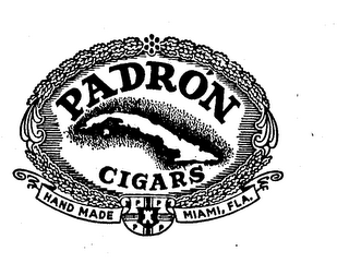 PADRON CIGARS HAND MADE MIAMI, FLA. P logo