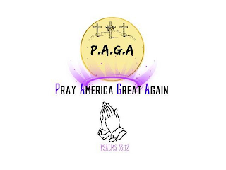 P.A.G.A PRAY AMERICA GREAT AGAIN PSALMS 33:12 logo