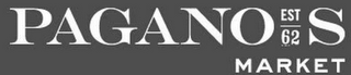 PAGANO'S MARKET EST 62 logo