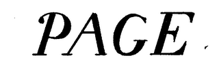 PAGE logo