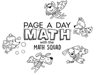 PAGE A DAY MATH WITH THE MATH SQUAD logo