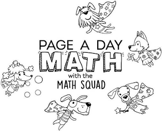 PAGE A DAY MATH WITH THE MATH SQUAD logo