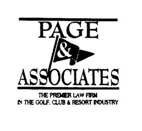 PAGE & ASSOCIATES THE PREMIER LAW FIRM IN THE GOLF, CLUB & RESORT INDUSTRY logo