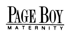 PAGE BOY MATERNITY logo