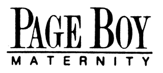 PAGE BOY MATERNITY logo