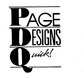 PAGE DESIGNS QUICK! logo