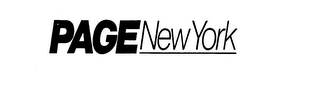 PAGE NEW YORK logo