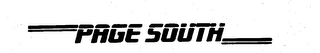 PAGE SOUTH logo
