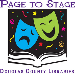 PAGE TO STAGE DOUGLAS COUNTY LIBRARIES logo