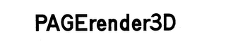 PAGERENDER3D logo
