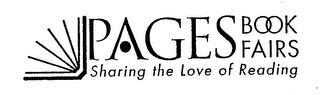 PAGES BOOK FAIRS SHARING THE LOVE OF READING logo