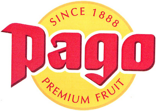 PAGO PREMIUM FRUIT SINCE 1888 logo