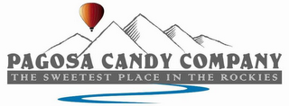 PAGOSA CANDY COMPANY THE SWEETEST PLACE IN THE ROCKIES logo