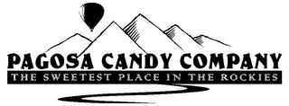 PAGOSA CANDY COMPANY THE SWEETEST PLACE IN THE ROCKIES logo