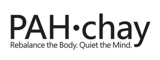 PAH·CHAY REBALANCE THE BODY. QUIET THE MIND. logo