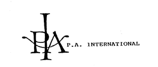 PAI P.A. INTERNATIONAL logo