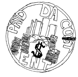 PAID DA CO$T ENT. $ 100 100 100 100 50 logo