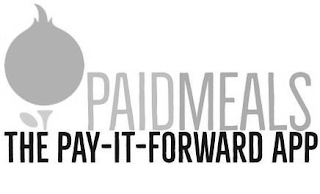 PAIDMEALS THE PAY-IT-FORWARD APP logo