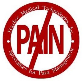PAIN HARLEE MEDICAL TECHNOLOGIES INC. SPECIALTIES FOR PAIN MANAGEMENT logo