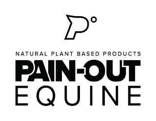 PAIN-OUT EQUINE NATURAL PLANT BASED PRODUCTS P O logo