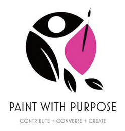 PAINT WITH PURPOSE CONTRIBUTE + CONVERSE + CREATE logo
