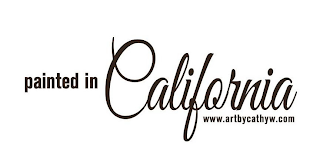 PAINTED IN CALIFORNIA WWW.ARTBYCATHYW.COM logo