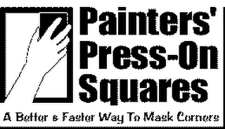 PAINTERS' PRESS-ON SQUARES A BETTER & FASTER WAY TO MASK CORNERS logo